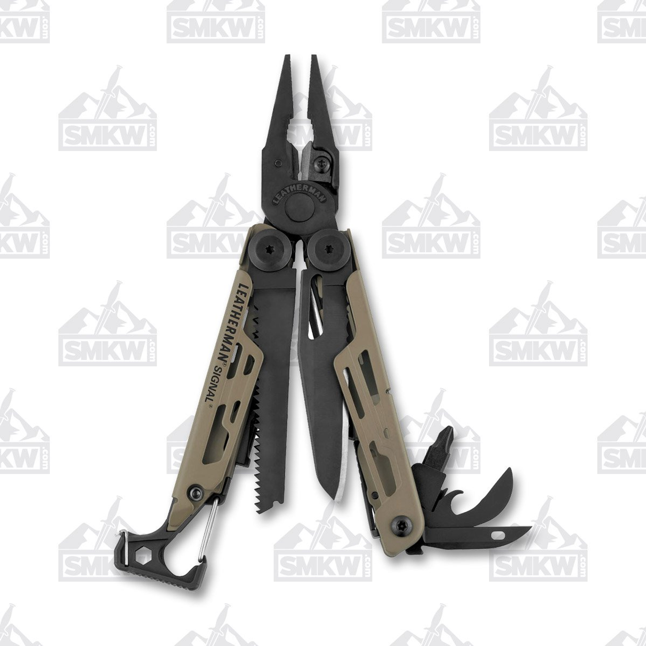 Leatherman Signal Coyote Tan Multi Tool - Smoky Mountain Knife Works
