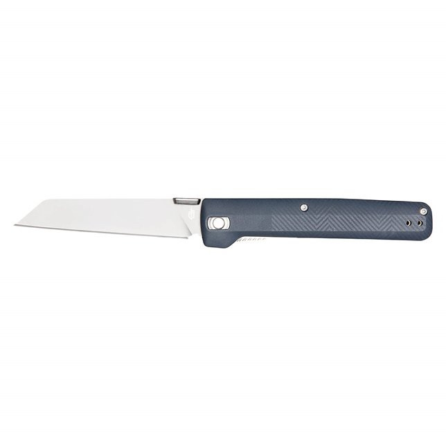 Gerber Pledge Folding Knife Urban Blue GRN 3.7in Satin Plain Blade