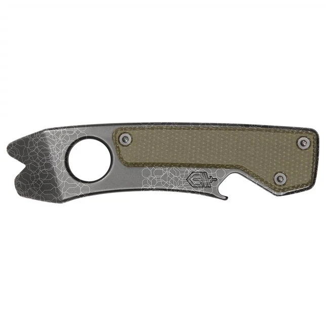 Gerber Chonk Graphite Tire Tread Olive Green Micarta Pocket Pry Tool