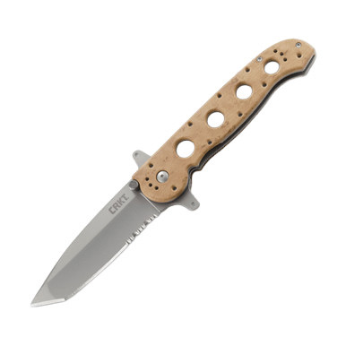 【cott】 CRKT M16-14ZSF Desert Tan 3.99 Inch Part Serr Bead Blasted Tanto