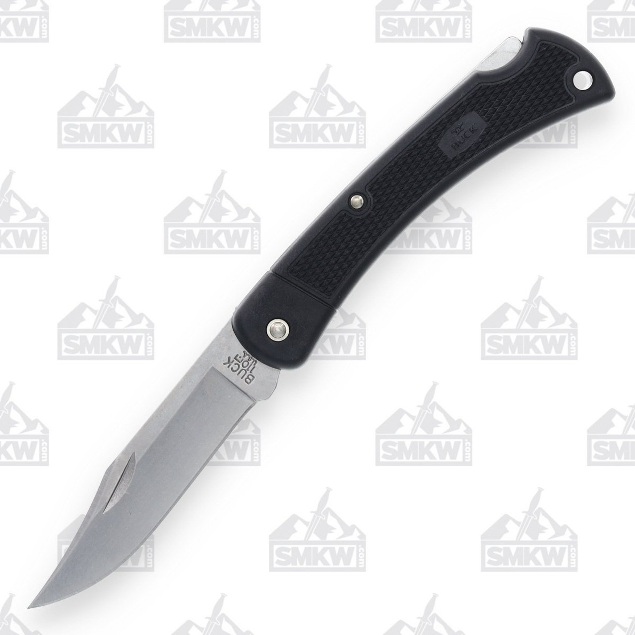 Buck 110 Folding Hunter Pocket Knife LT Black - Smoky Mountain