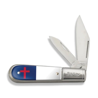 Novelty Knife Company Christian Flag Barlow Folding Knife
