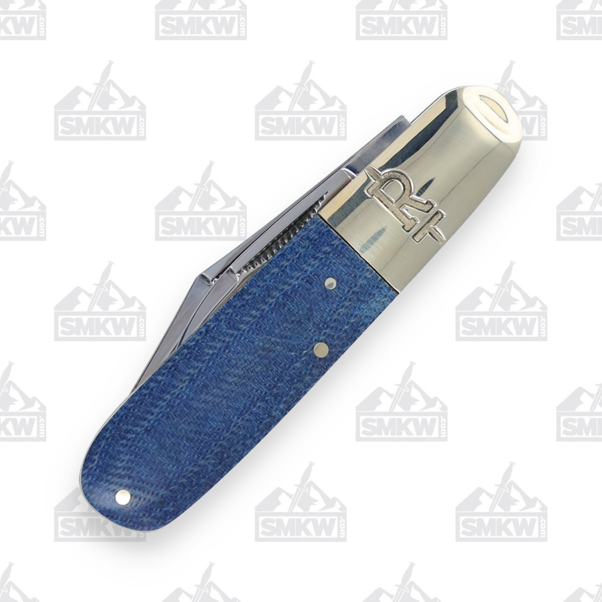 Rough Ryder Denim Micarta T10 Carbon Barlow Folding Knife