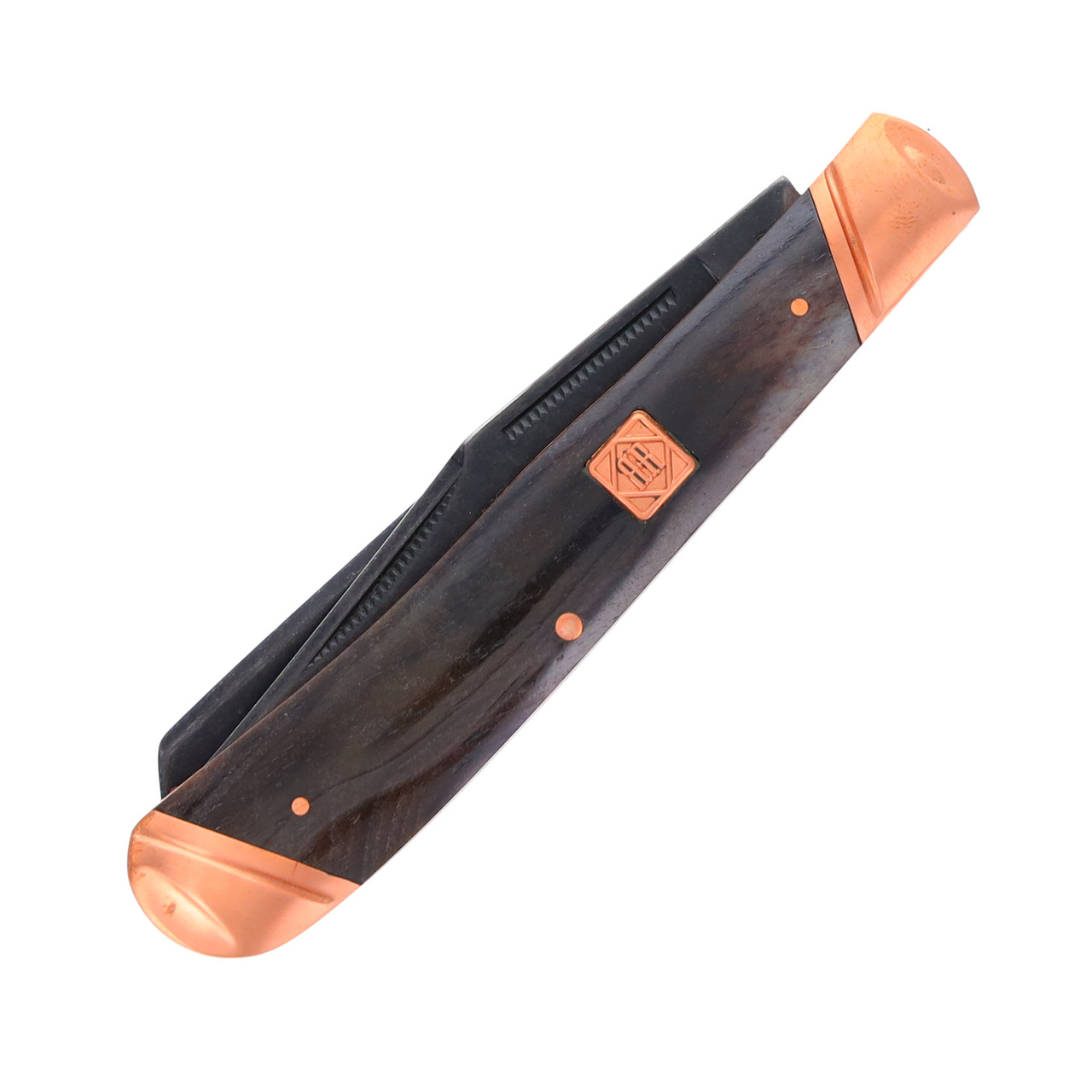 Rough Ryder Copper Black Smooth Bone Trapper RR1584 - Smoky