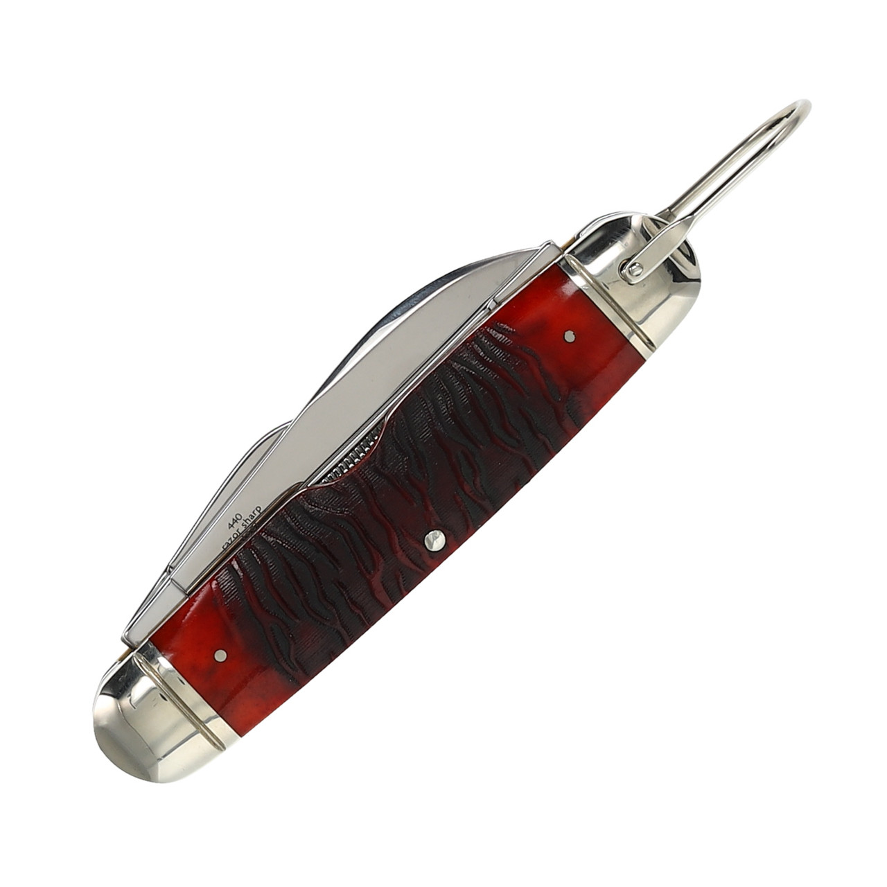 Rough Ryder Tiger Stripe Scout Knife RR2220 - Smoky Mountain Knife