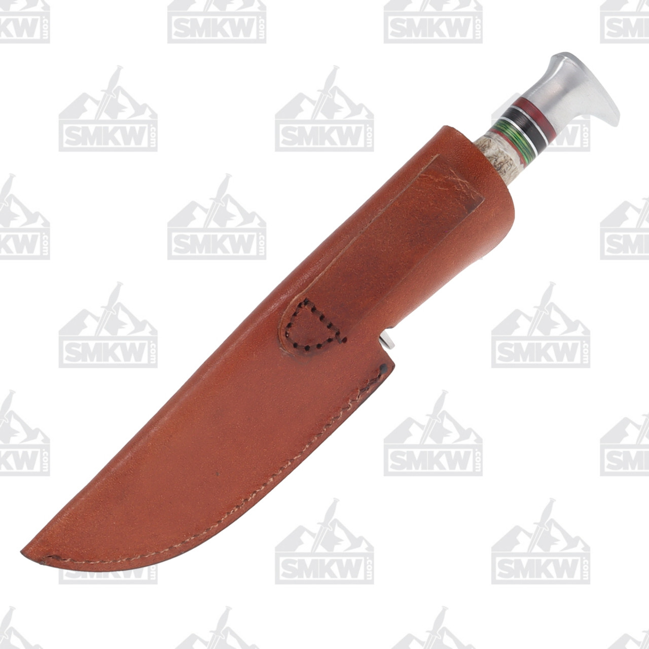 Fixed Blade Leather Sheath for 10 Blade - Smoky Mountain Knife Works