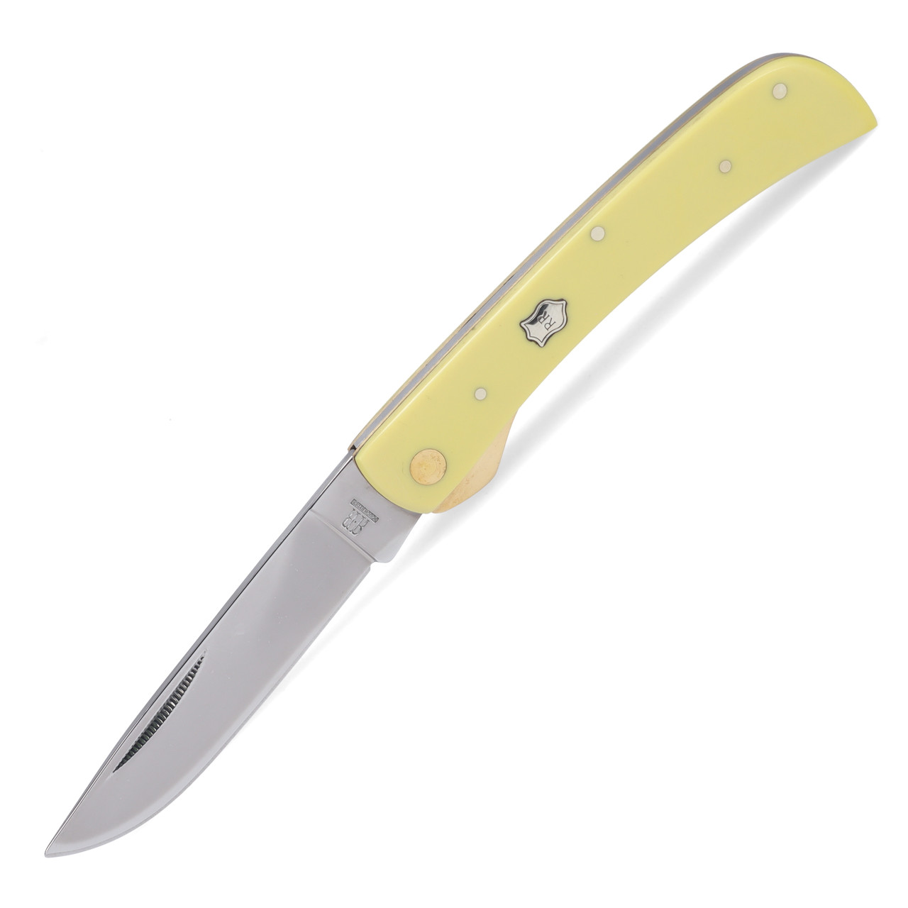 Rough Ryder Large Yellow Synthetic Work Knife RR817 - Smoky