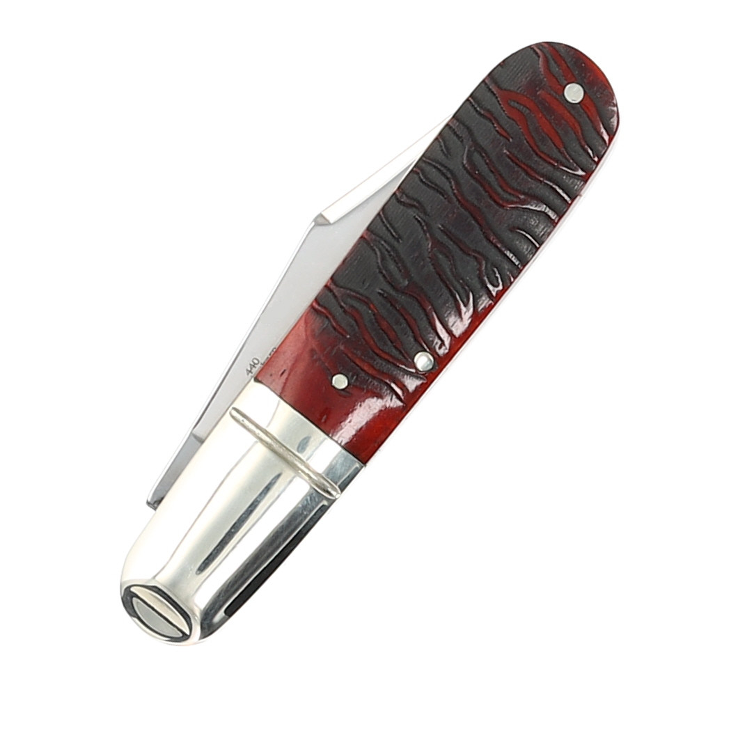 Rough Ryder Tiger Stripe Barlow Folding Knife RR2219 - Smoky