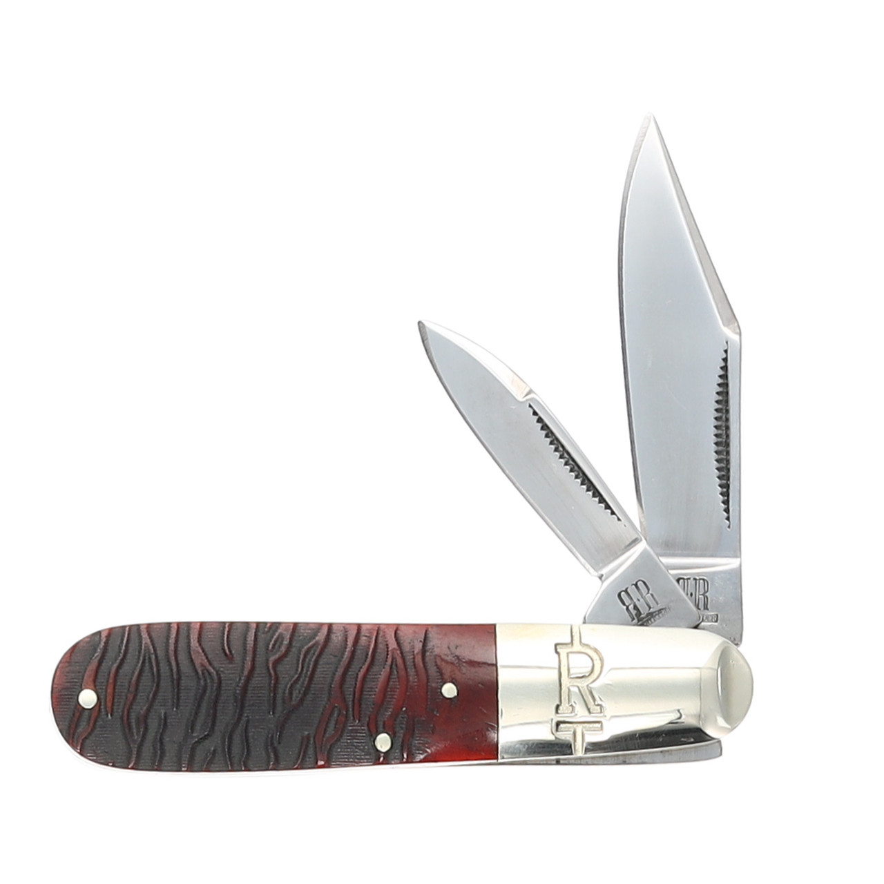 Rough Ryder Tiger Stripe Barlow Folding Knife RR2219