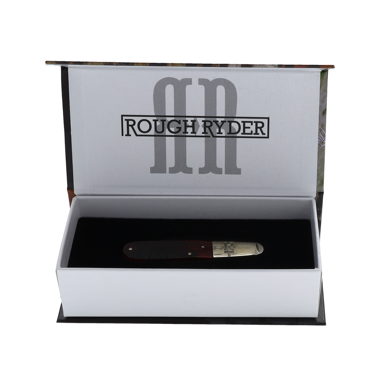 Rough Ryder Tiger Stripe Barlow Folding Knife RR2219 - Smoky