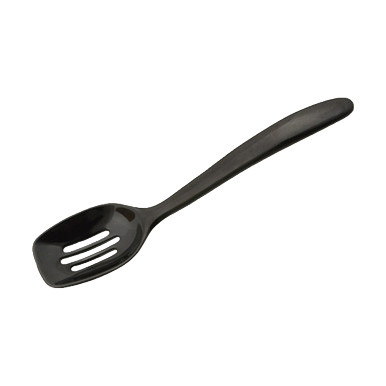 Gourmac Melamine Mini Slotted Spoon Black