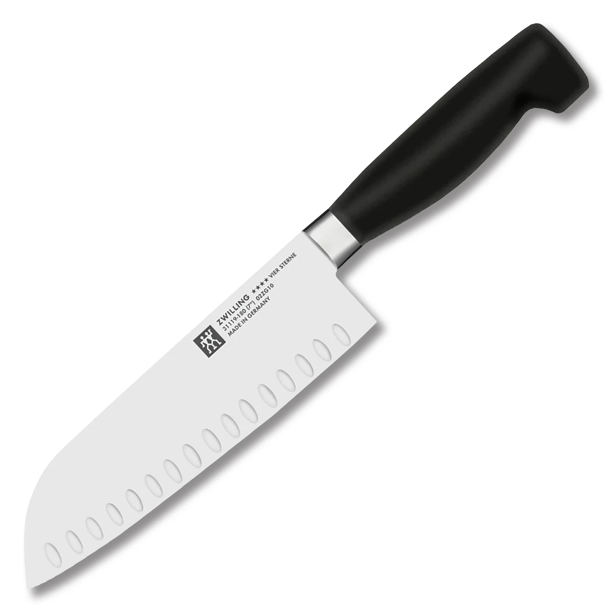Zwilling J.A. Henckels Four Star 7in Hollow Edge Santoku