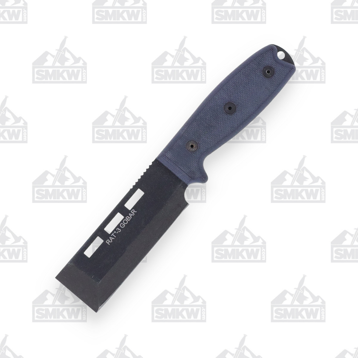 Ontario RAT 3 Gobar 3.5in Chisel Fixed Blade Knife Black