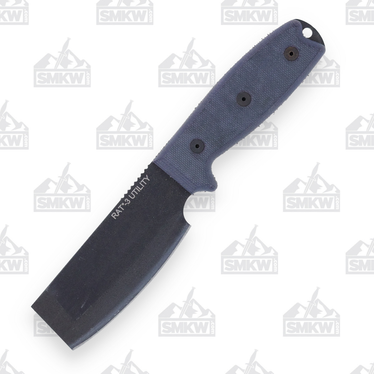 Ontario RAT 3 Fixed 3.4in Chisel Blade Utility Knife Black