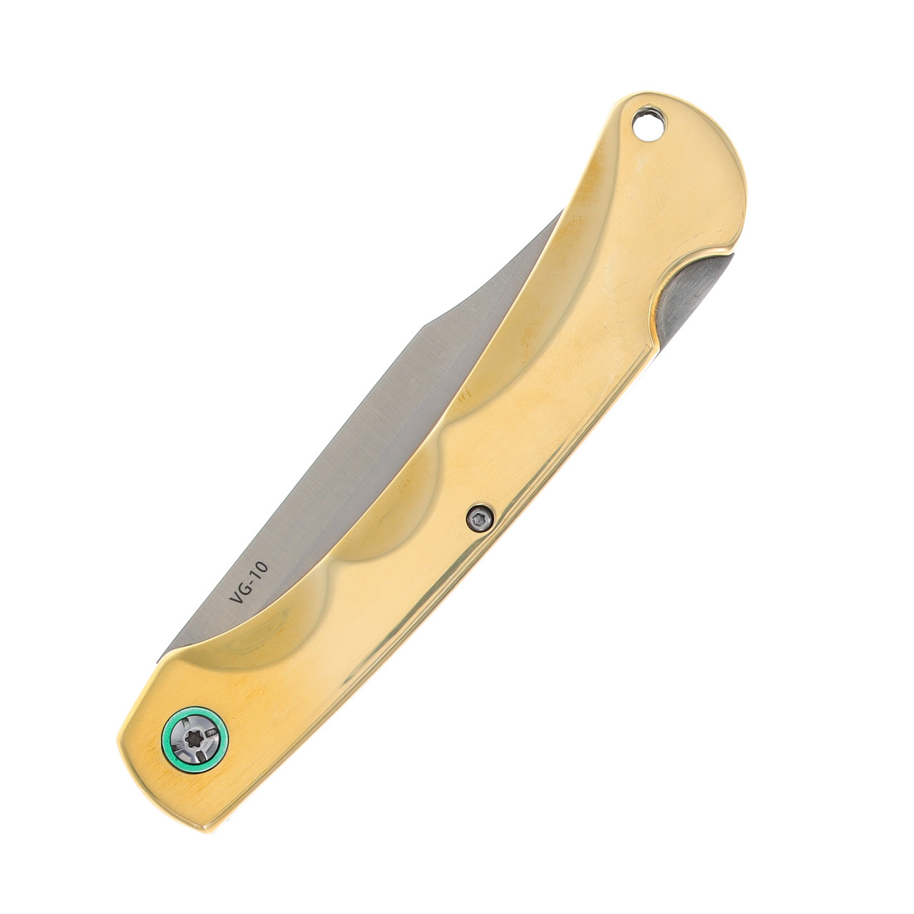 Marbles MR600 VG10 Lockback Folding Knife Brass MR600 - Smoky