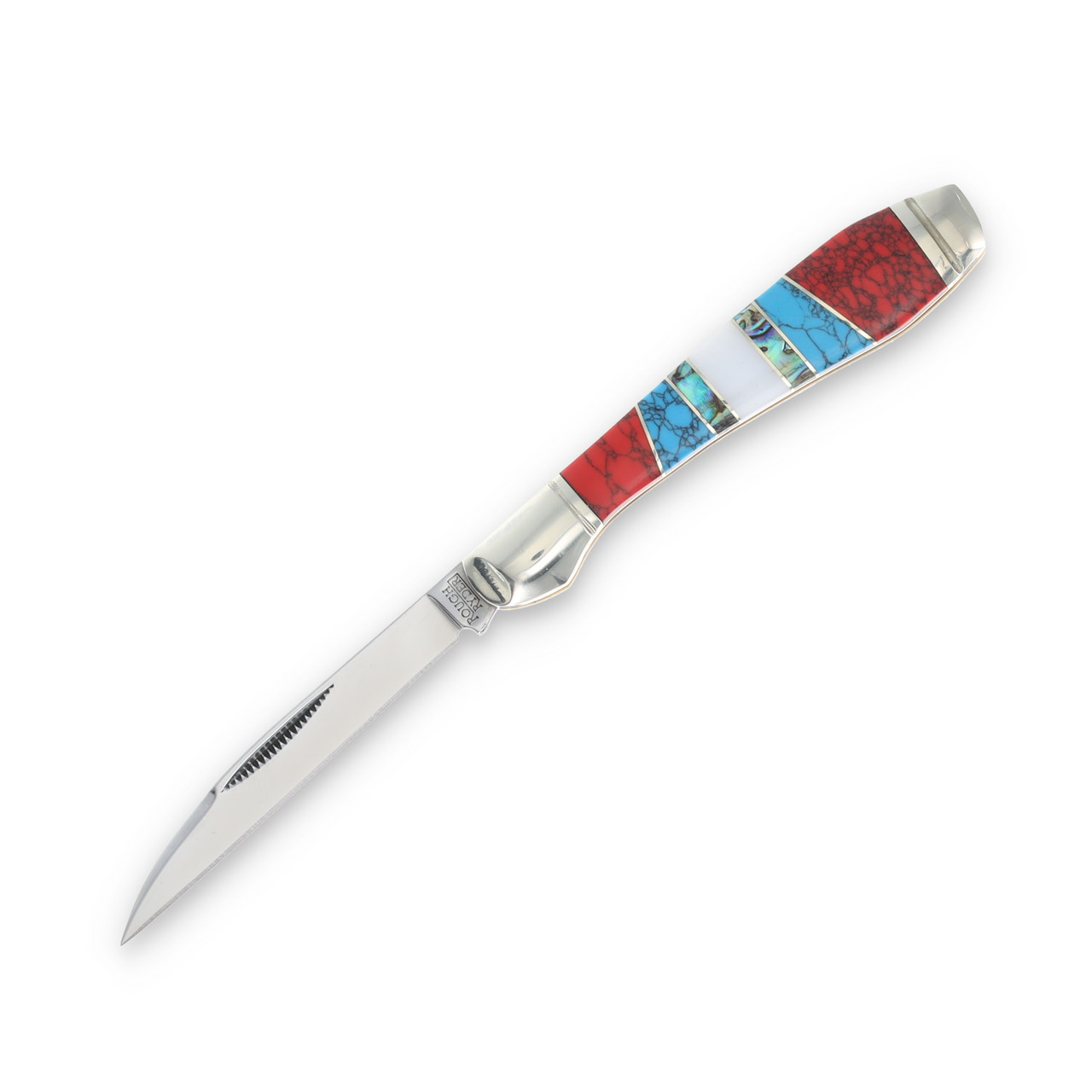 Rough Ryder Stoneworx Wharncliffe Folding Knife RR2413 - Smoky