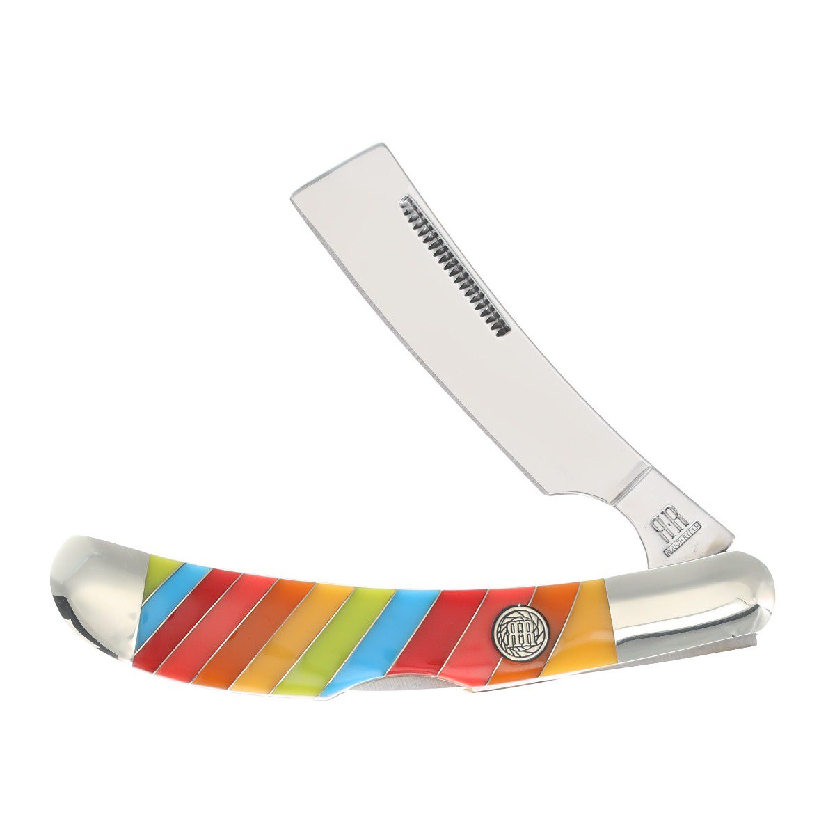 Rough Ryder Lollipop Razor Lockback Folding Knife RR2471 - Smoky