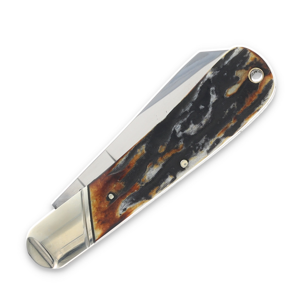 Rough Ryder Classic Cinnamon Bone Stag Cotton Sampler Folding