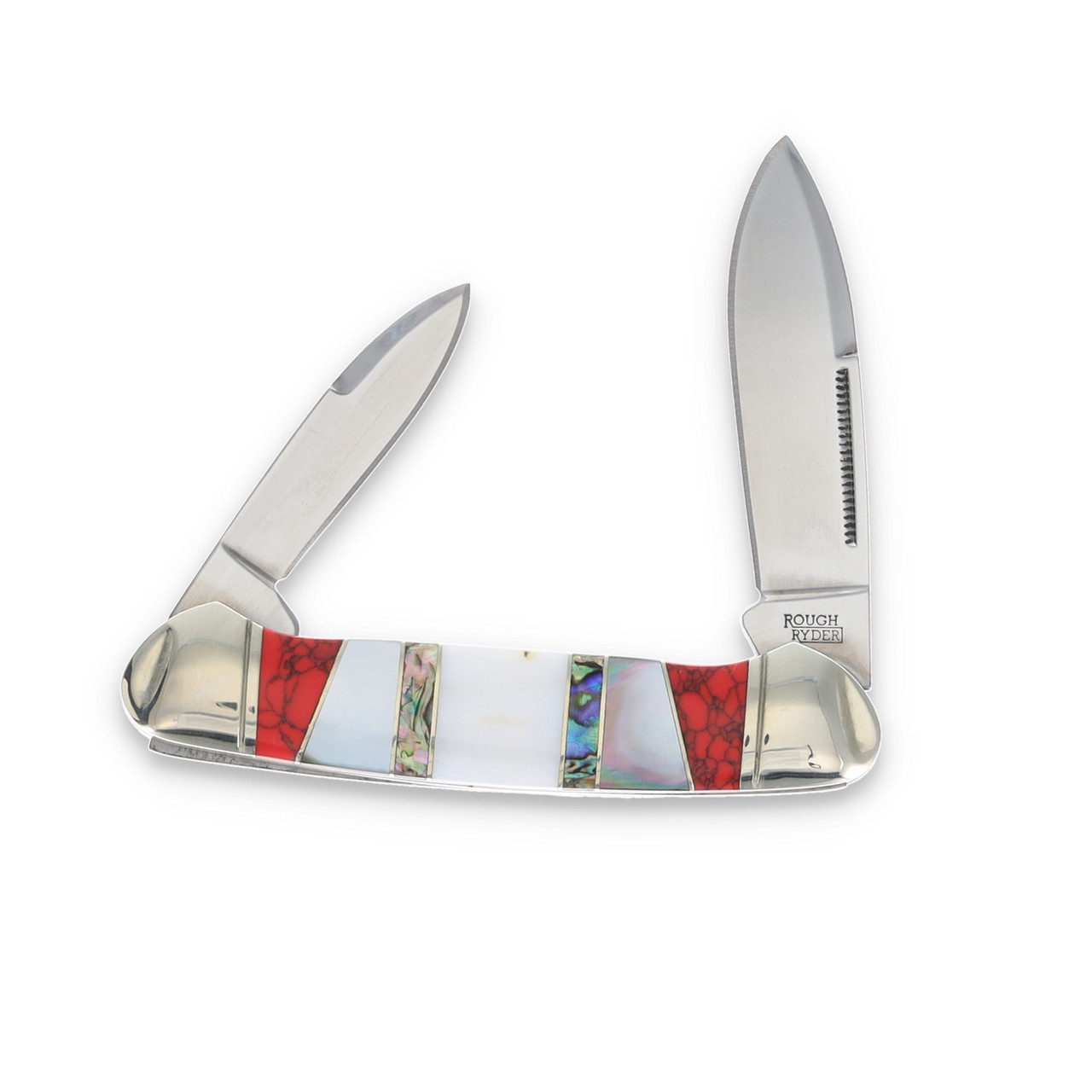 Rough Ryder Stoneworx Canoe Folding Knife RR2402 - Smoky Mountain