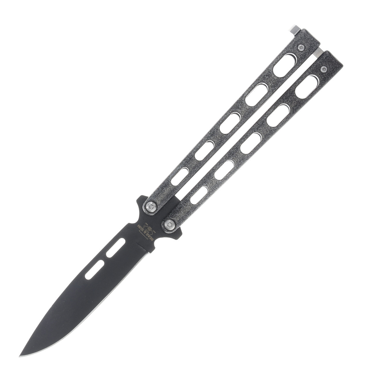 Bear & Son Galaxy Balisong Black Spear Point BR115GX