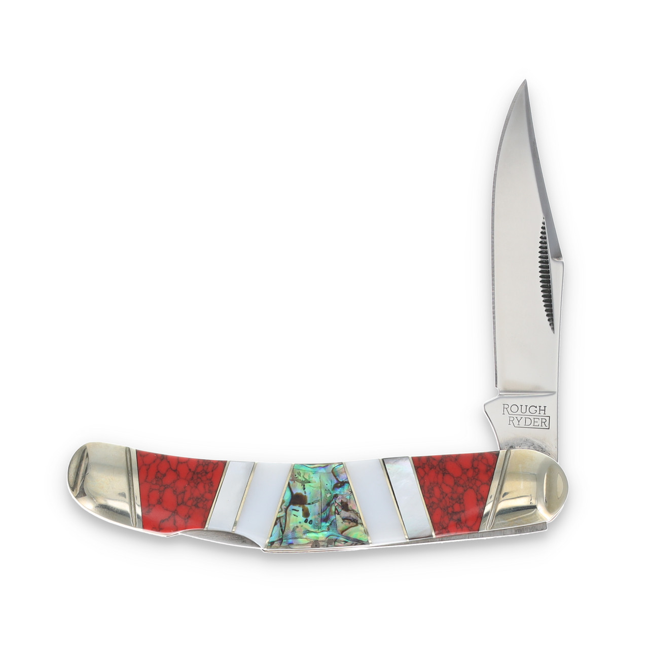 Rough Ryder Stoneworx Single-Blade Sowbelly Folding Knife RR2407