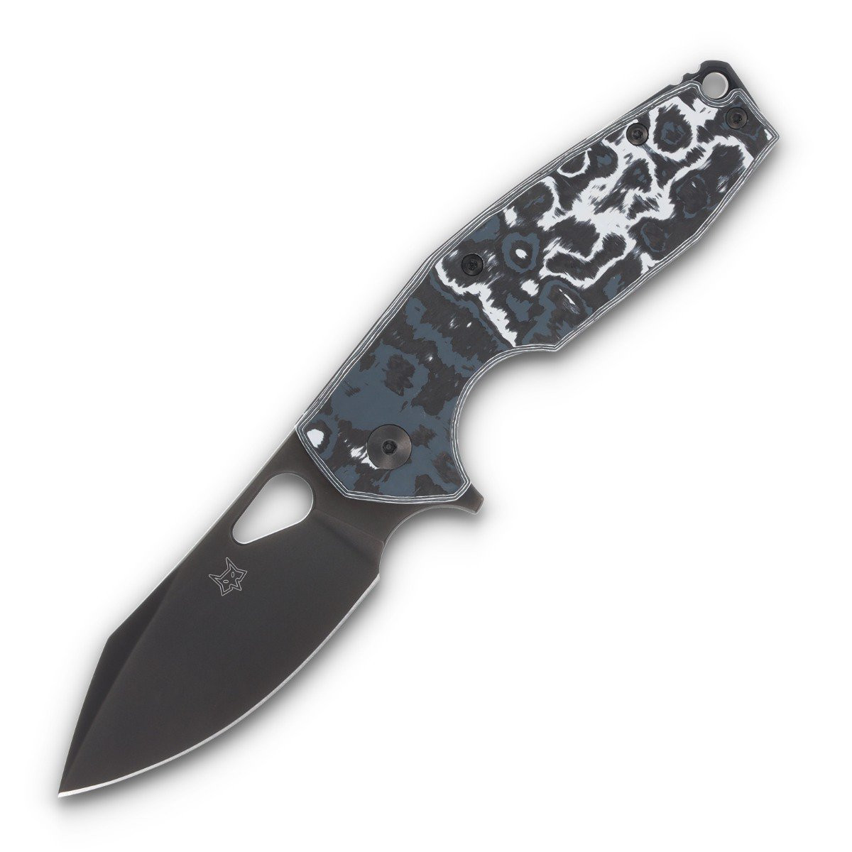 Fox Knives SMKW Exclusive Yaru Folding Knife Black Vanax/White