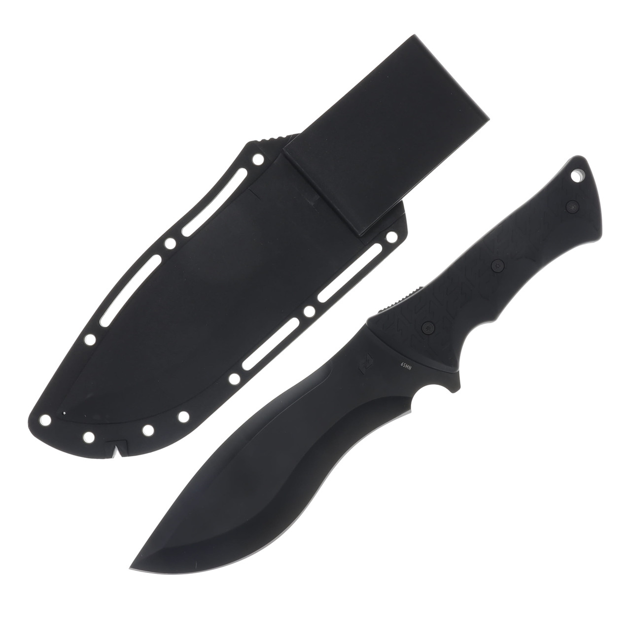 Schrade Little Ricky Fixed Blade Knife 7.25in Plain Black TiNi