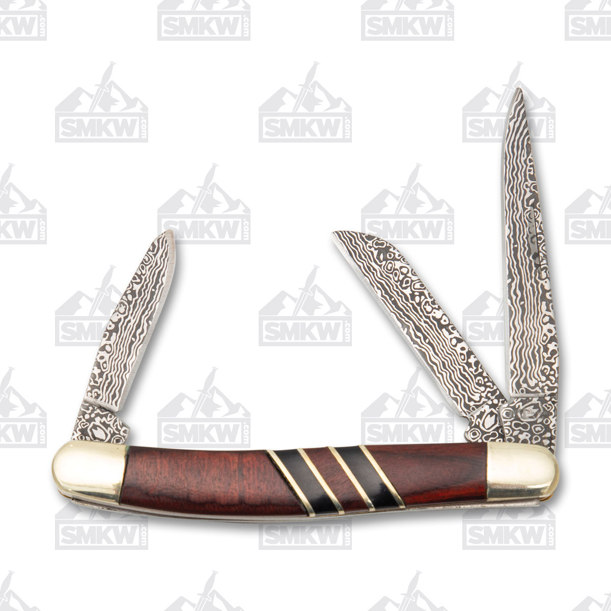Frost Black Hills Steel Folding Knife Rosewood Stockman
