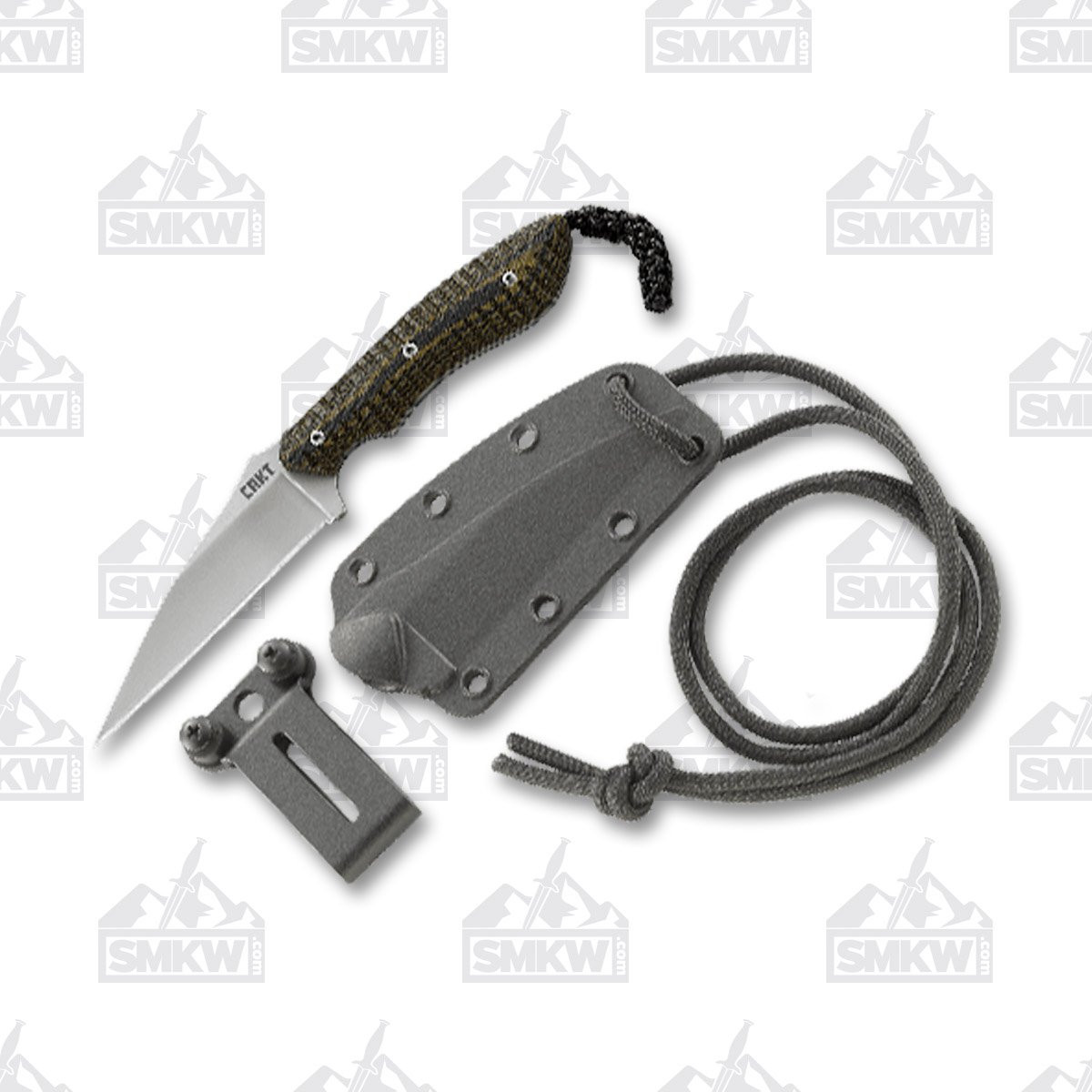 CRKT S.P.E.W. Fixed Blade Knife 3.02in Bead Blast Wharncliffe blade