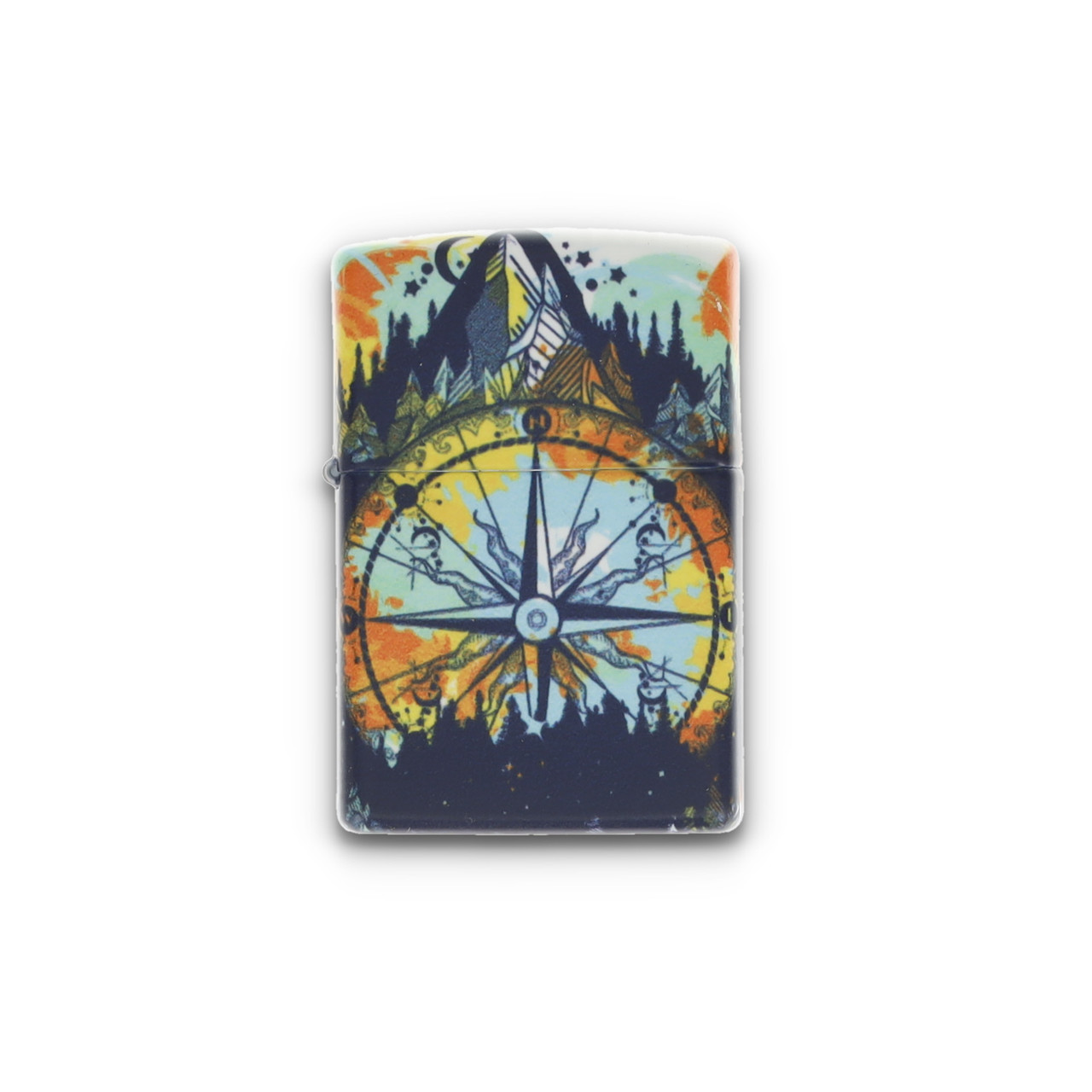 Zippo Compass Glow in Dark Green Lighter