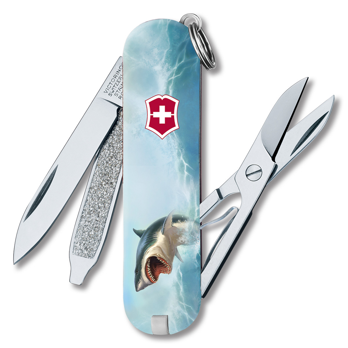 Victorinox Classic SD Swiss Army Knife Blue Shark SMKW Special Design