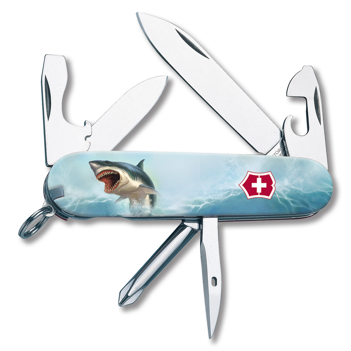Victorinox Tinker Swiss Army Knife Blue Shark SMKW Special Design