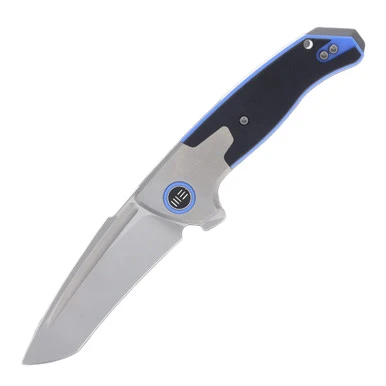 We Knife Co Press Check Grey Titanium