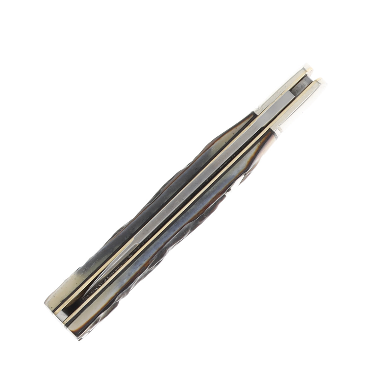 Rough Rider Cinnamon Bone Damascus Doctor's Knife RR2526 - Smoky