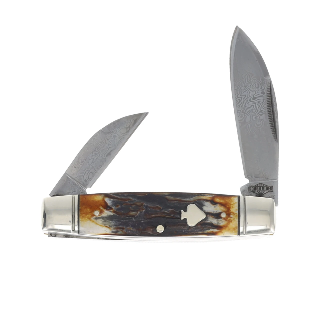 Rough Rider Cinnamon Bone Damascus Senator