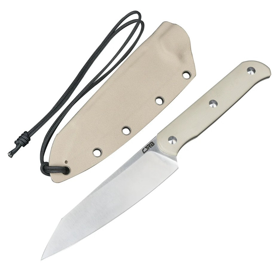 CJRB Silax Fixed Blade Knife Sand Polish AR-RPM9/Desert G-10 CJRB1921BDE