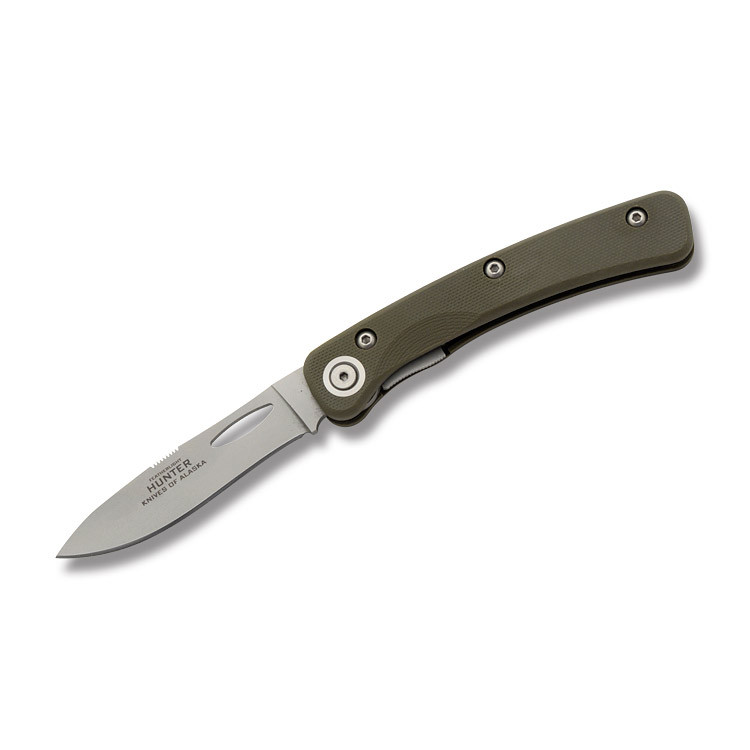 Knives of Alaska Feather Light Hunter with OD Green G-10 Handles KOA00395FG