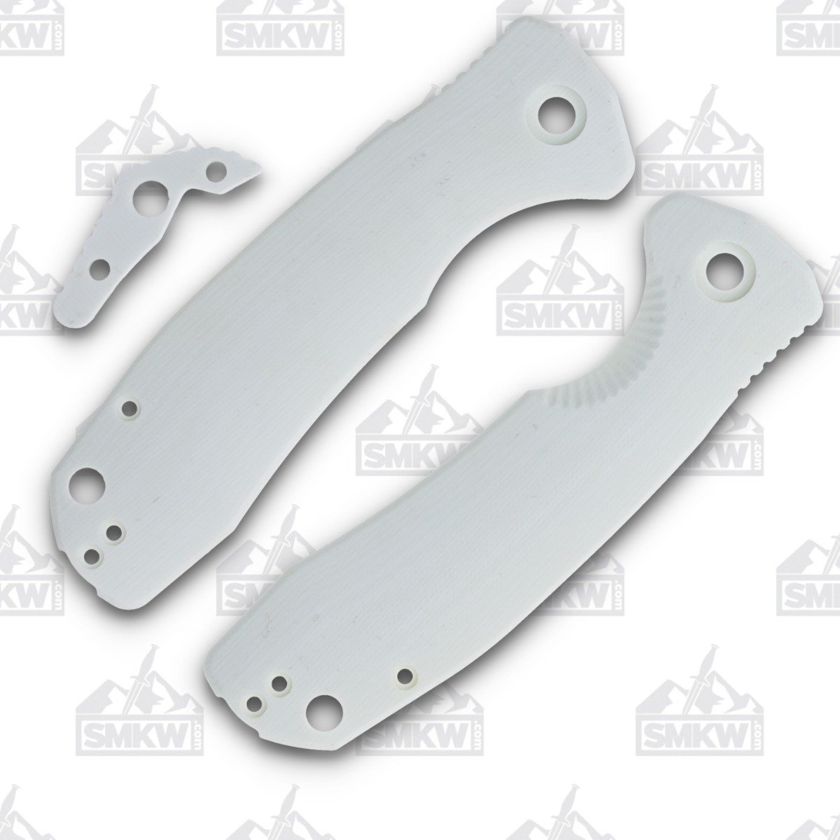 Honey Badger Large White G-10 Handle Set with Backspacer