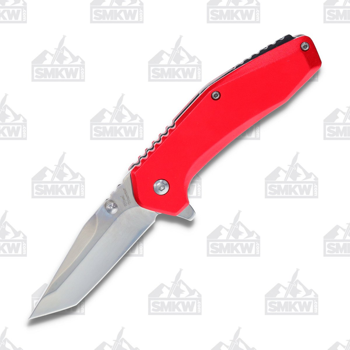 Steel Warrior Spring-Assisted Stallion Tanto Linerlock Folding Knife Red FRSW888R