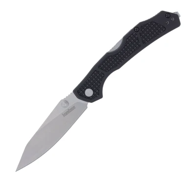 Kershaw 2033 Cargo Folding Knife Black GFN 3.25in Stonewash Clip Point