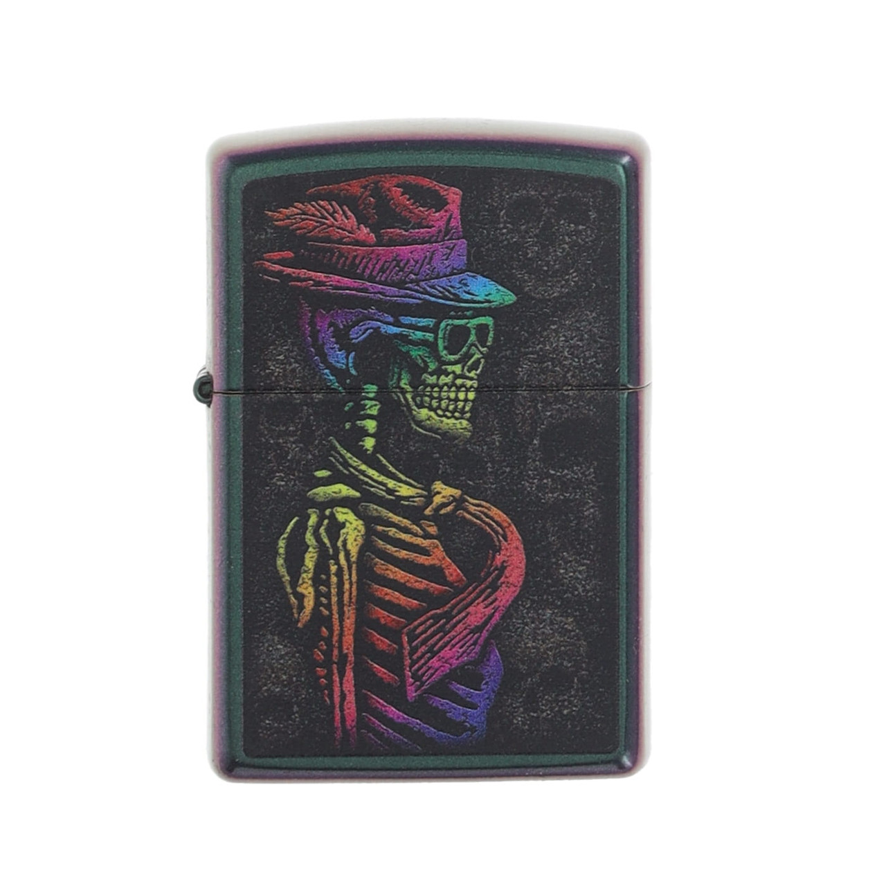 Zippo Iridescent Rainbow Skull Lighter ZP48192