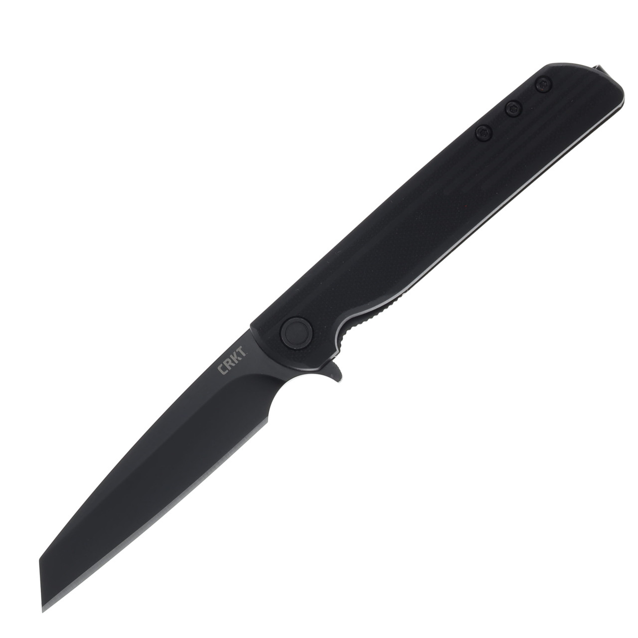 CRKT LCK Plus Spring-Assisted Linerlock Folding Knife Blackout Tanto CR3802K