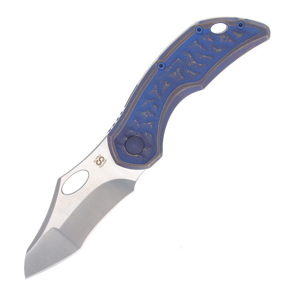 Olamic Busker Gusto B178 G Folding Knife 2.37in Plain Volcanic Blue