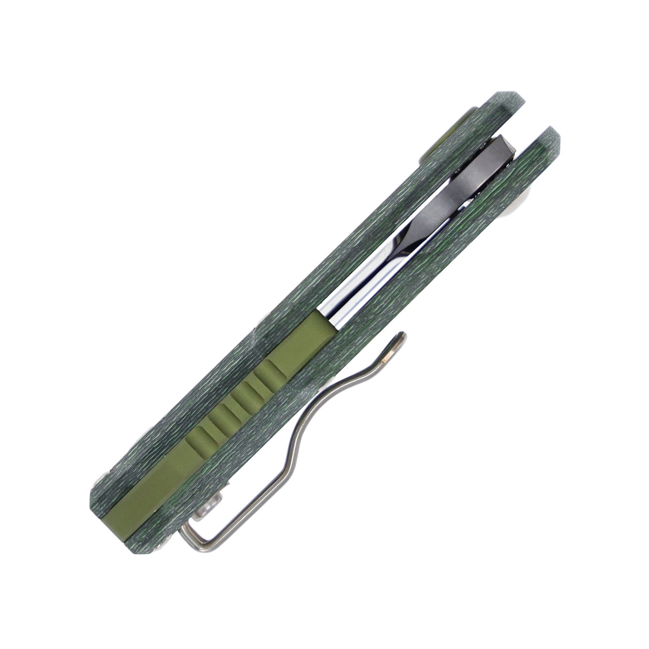 mkmk29o MKM Isonzo Folding Knife Arctic Storm Fat Carbon Stonewash Cleaver