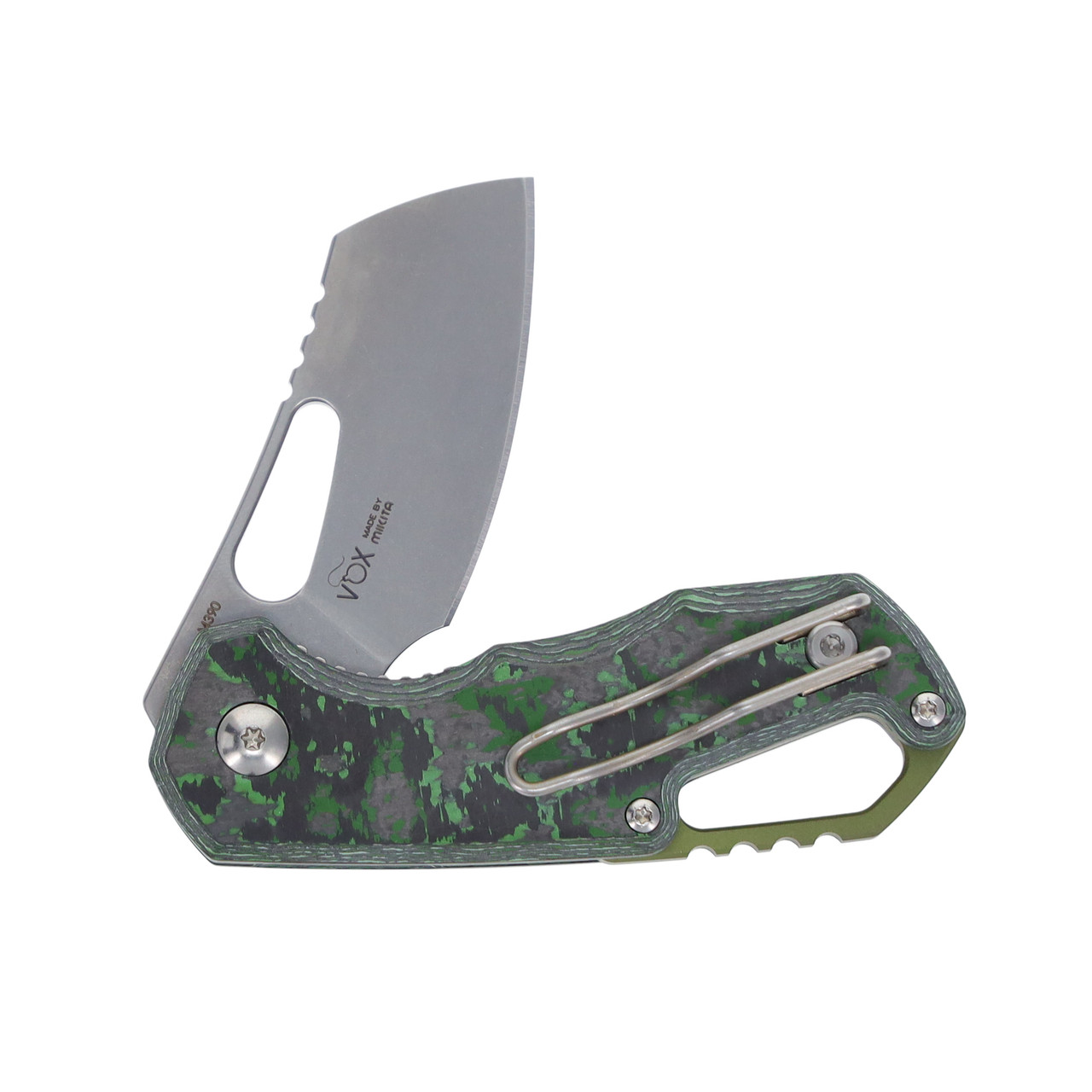MKM Isonzo Folding Knife Jungle Flow Fat Carbon Cleaver SMKW