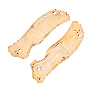 SMKW Custom 0350 Bronze Handle Scales - Smoky Mountain Knife Works