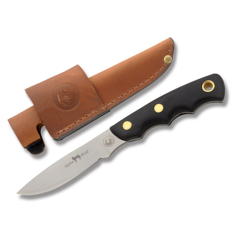 Knives of Alaska Alpha Wolf with Black SureGrip Handles KOA326FG