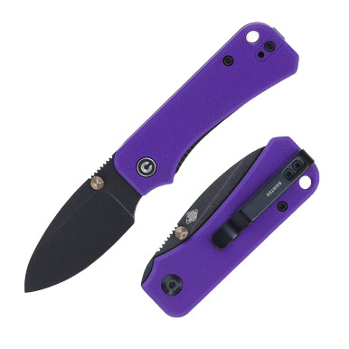 CIVIVI Baby Banter Folding Knife Purple 2.34in Black SW Drop Point