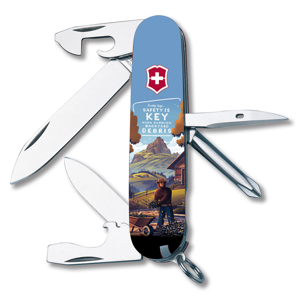 Victorinox Tinker Swiss Army Knife Smokey Bear - Safety Is Key SMKW Special Design