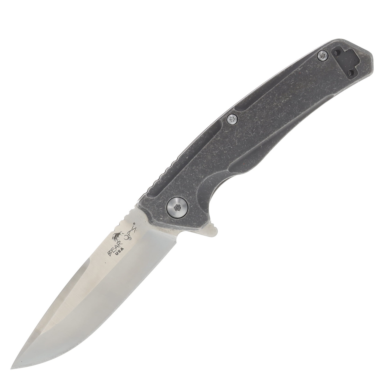 Bear & Son Bear Ops Rancor VII Folding Knife Titanium BRMC700TIS